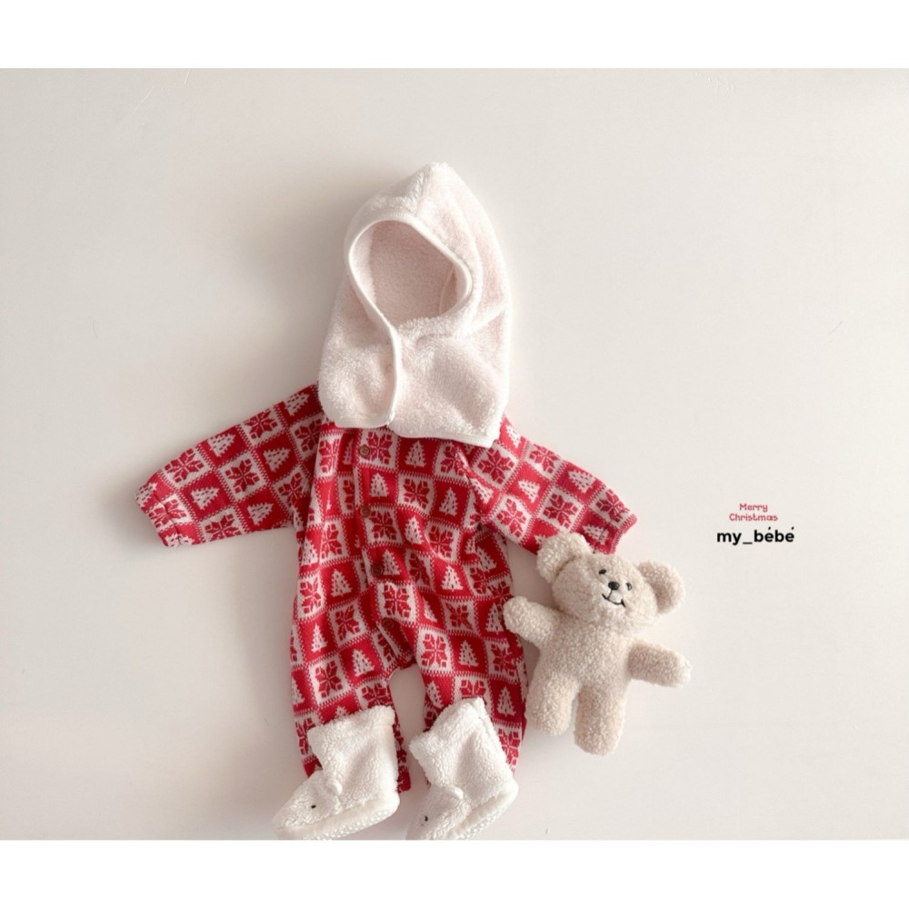 Mybebe 帽子 마이베베 보아털바라클라바 聖誕  크리스마스-細節圖6