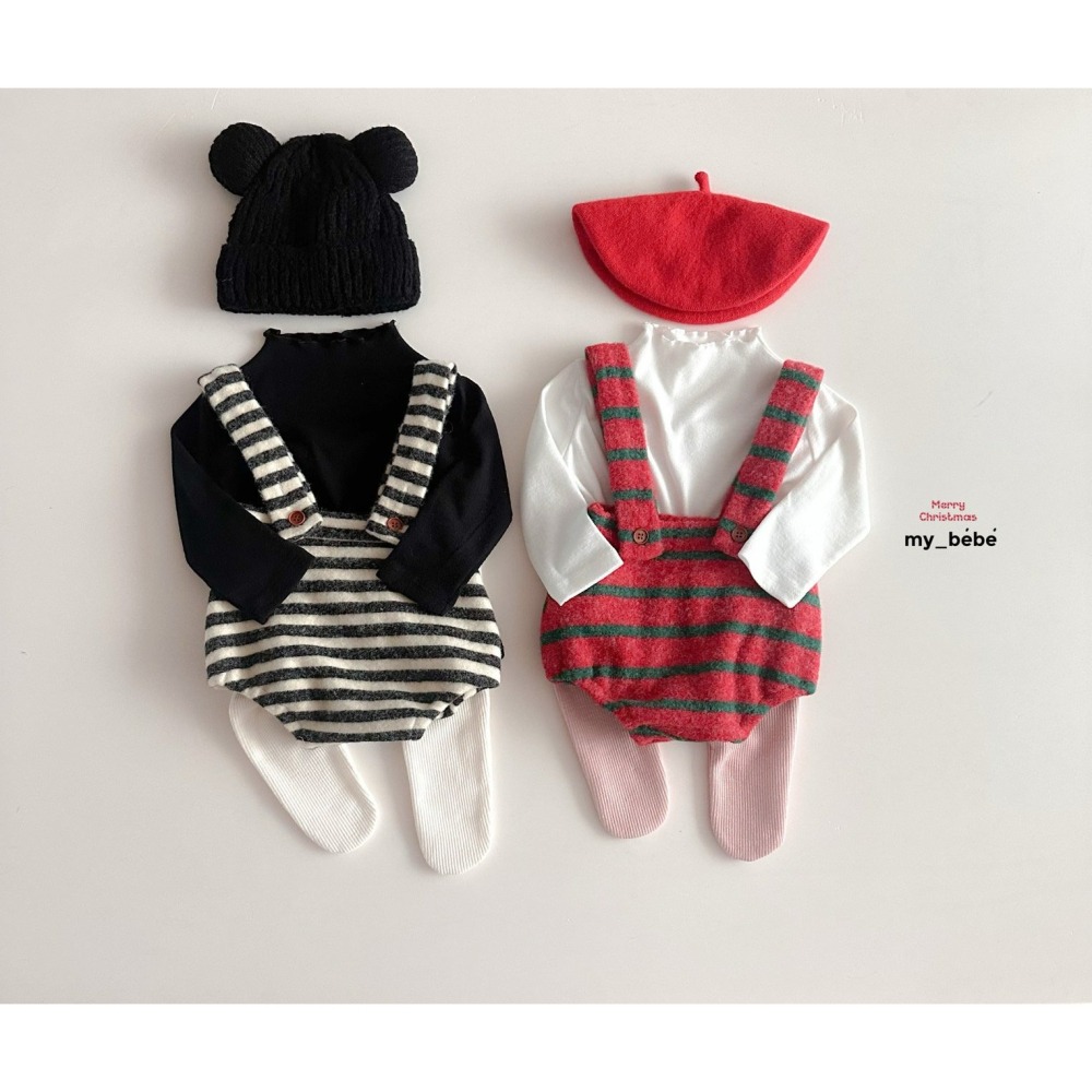 Mybebe 屁屁褲 마이베베 윈터멜빵블루머 聖誕  크리스마스-細節圖3