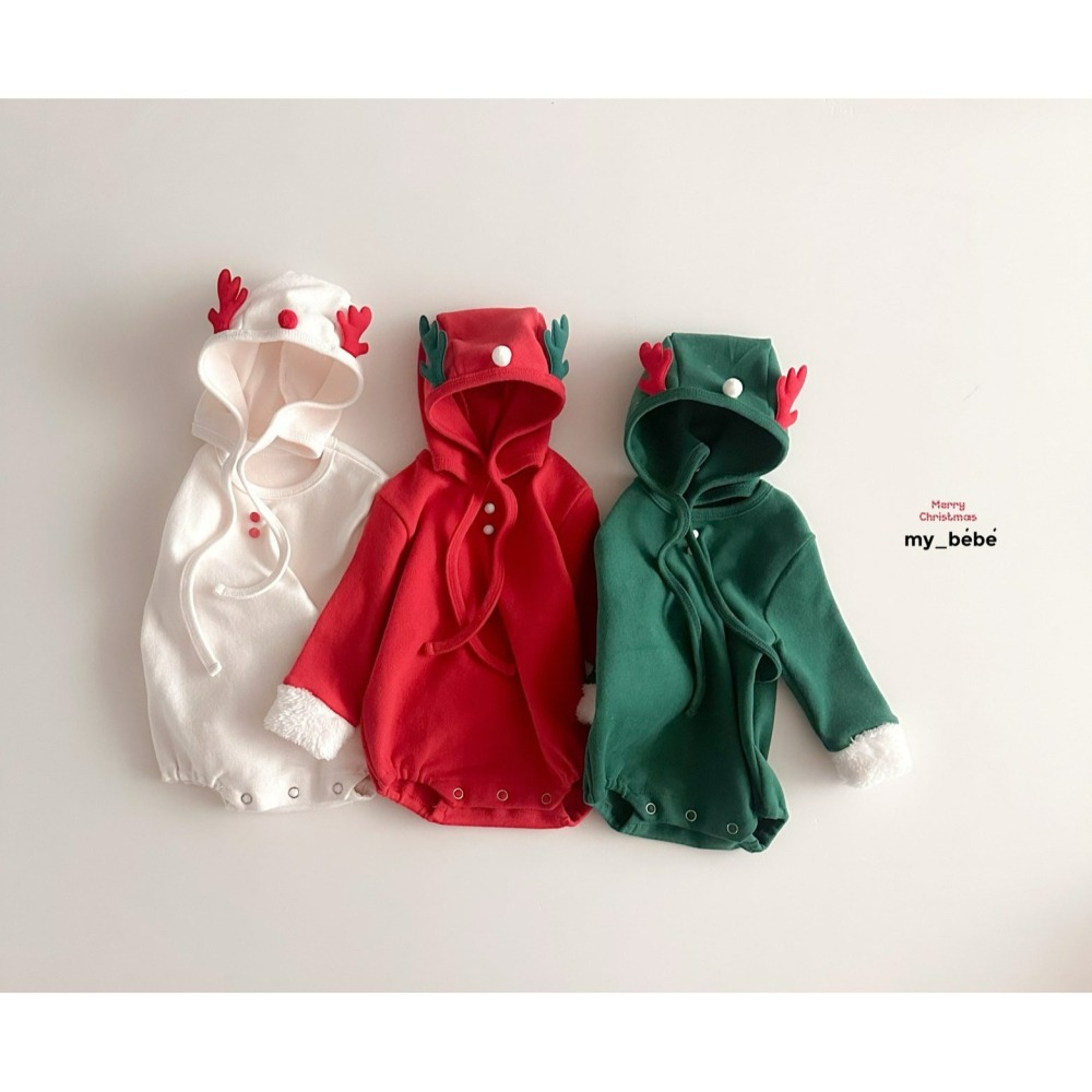 Mybebe 套裝 包屁衣 含帽  마이베베 클스마스슈트(보넷세트) 聖誕  크리스마스-細節圖3