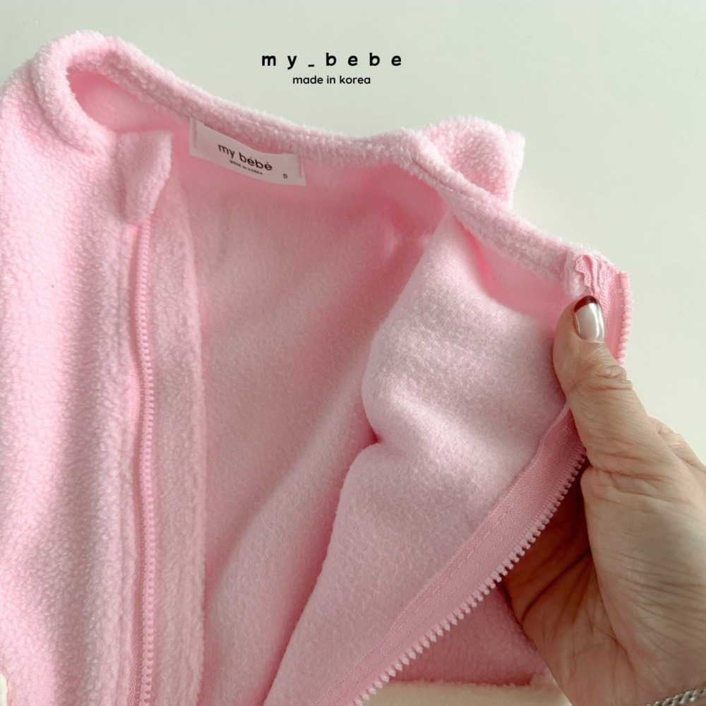 Mybebe 吊帶褲 마이베베 후리스오버롤-細節圖10