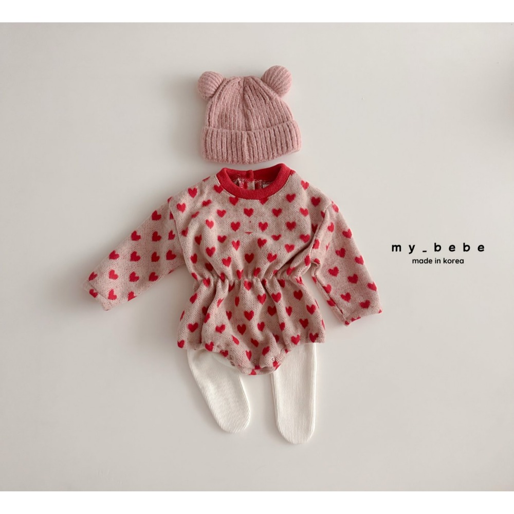 Mybebe 包屁衣 마이베베 겨울밴딩슈트-規格圖11