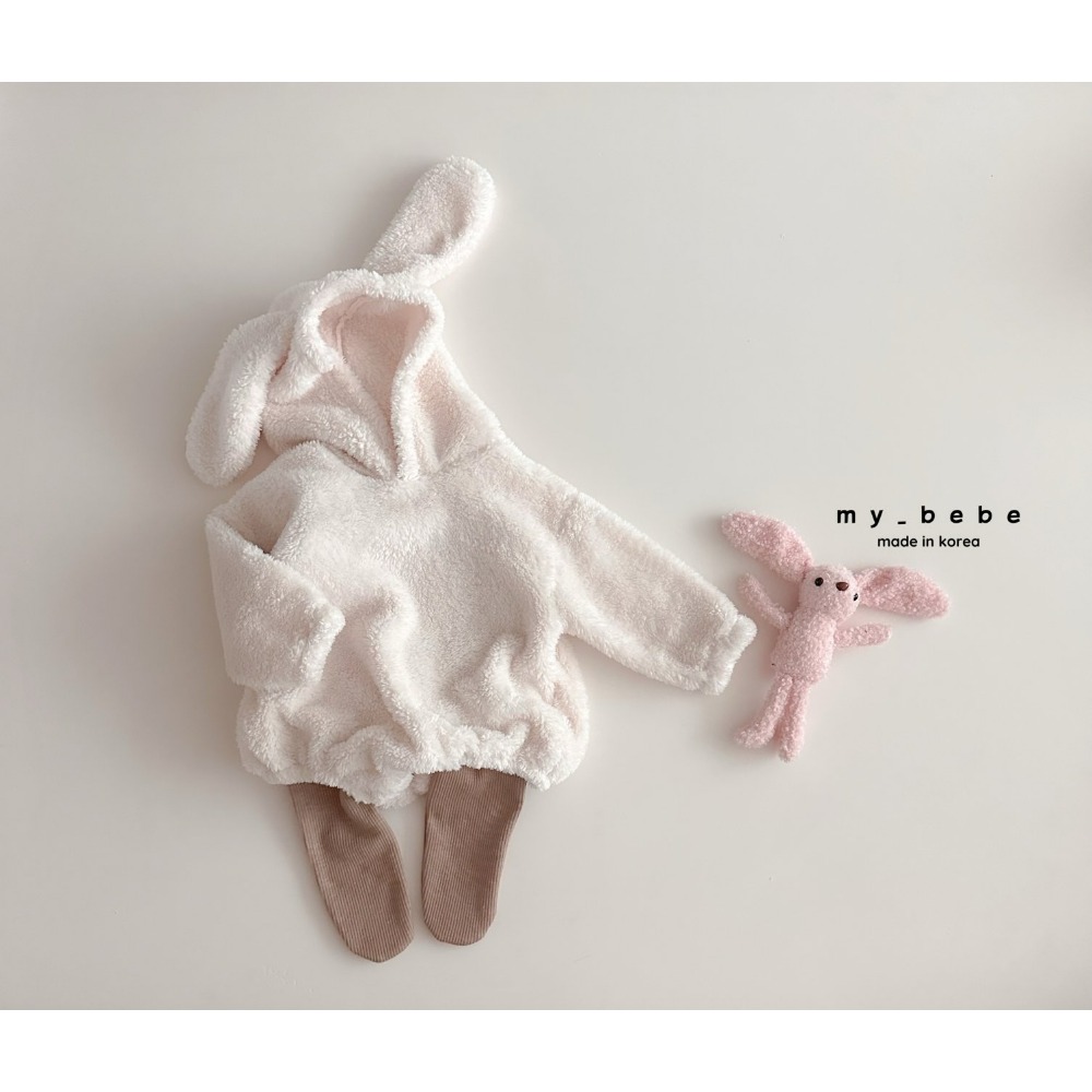 Mybebe 包屁衣 마이베베 토끼보아퍼슈트-規格圖10