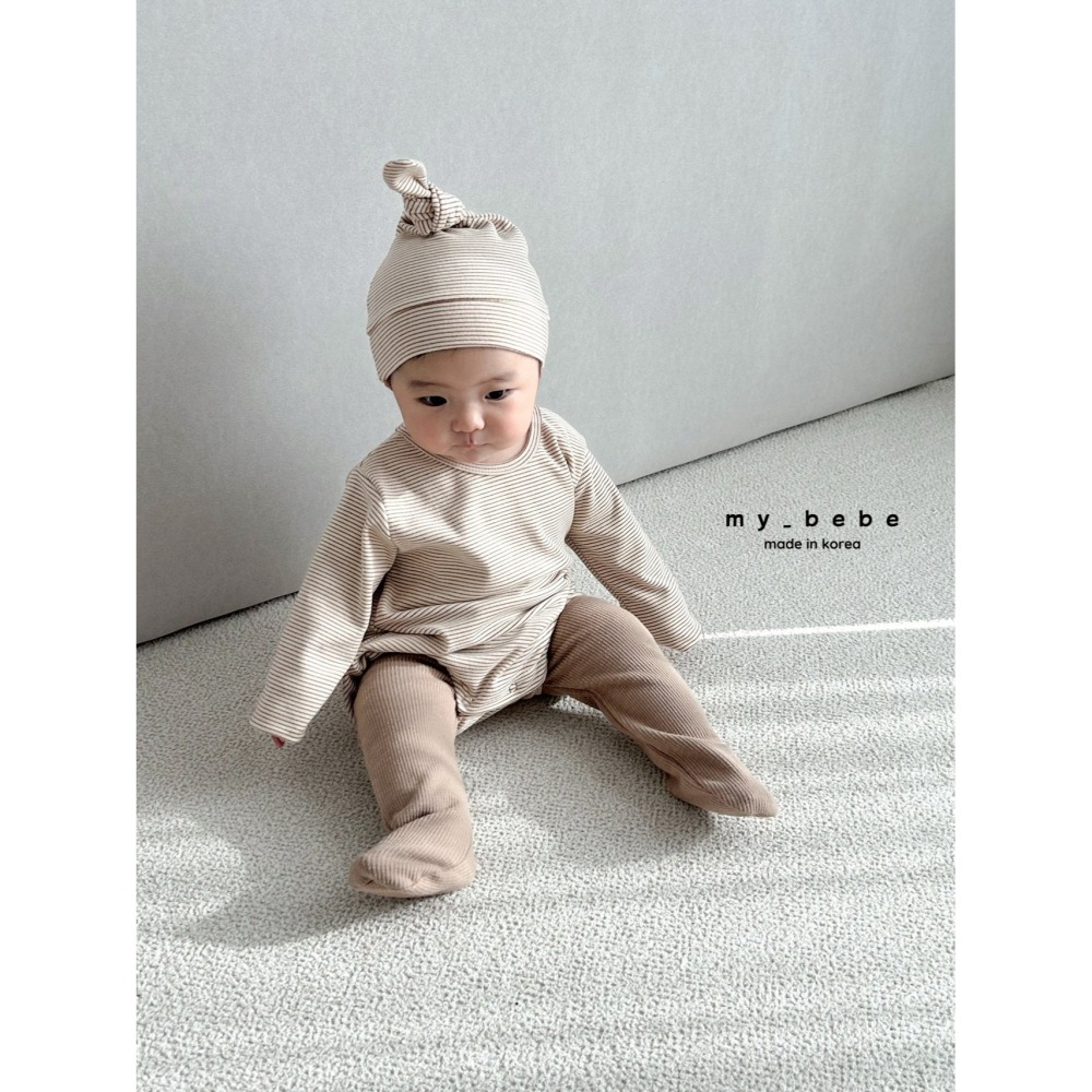 Mybebe 套裝 包屁衣 含帽 마이베베 통통슈트세트(슈트+꼭지보넷세트)-細節圖2