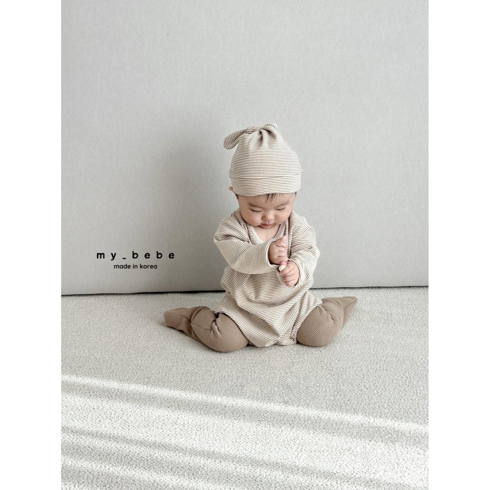 Mybebe 套裝 包屁衣 含帽 마이베베 통통슈트세트(슈트+꼭지보넷세트)-細節圖4