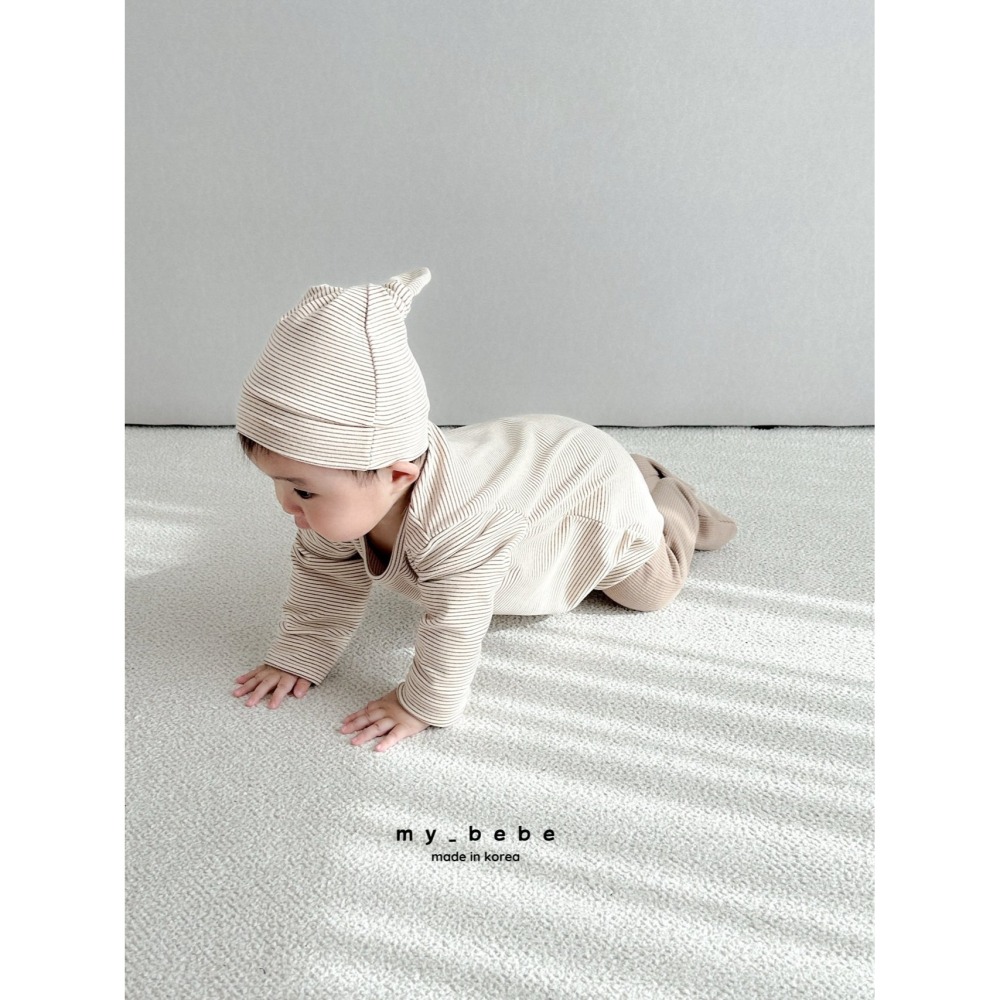 Mybebe 套裝 包屁衣 含帽 마이베베 통통슈트세트(슈트+꼭지보넷세트)-細節圖6