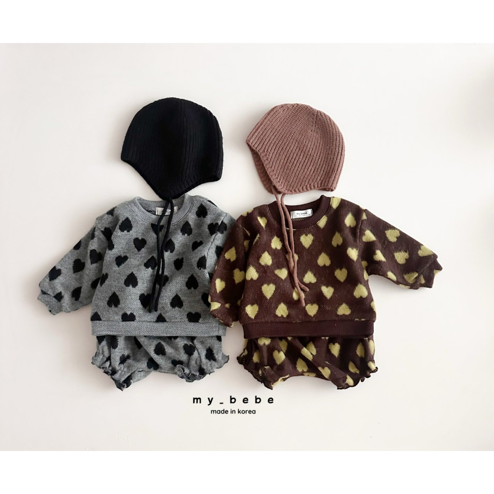 Mybebe 套裝 屁屁褲 마이베베 하트쟈가드블루머세트-細節圖6