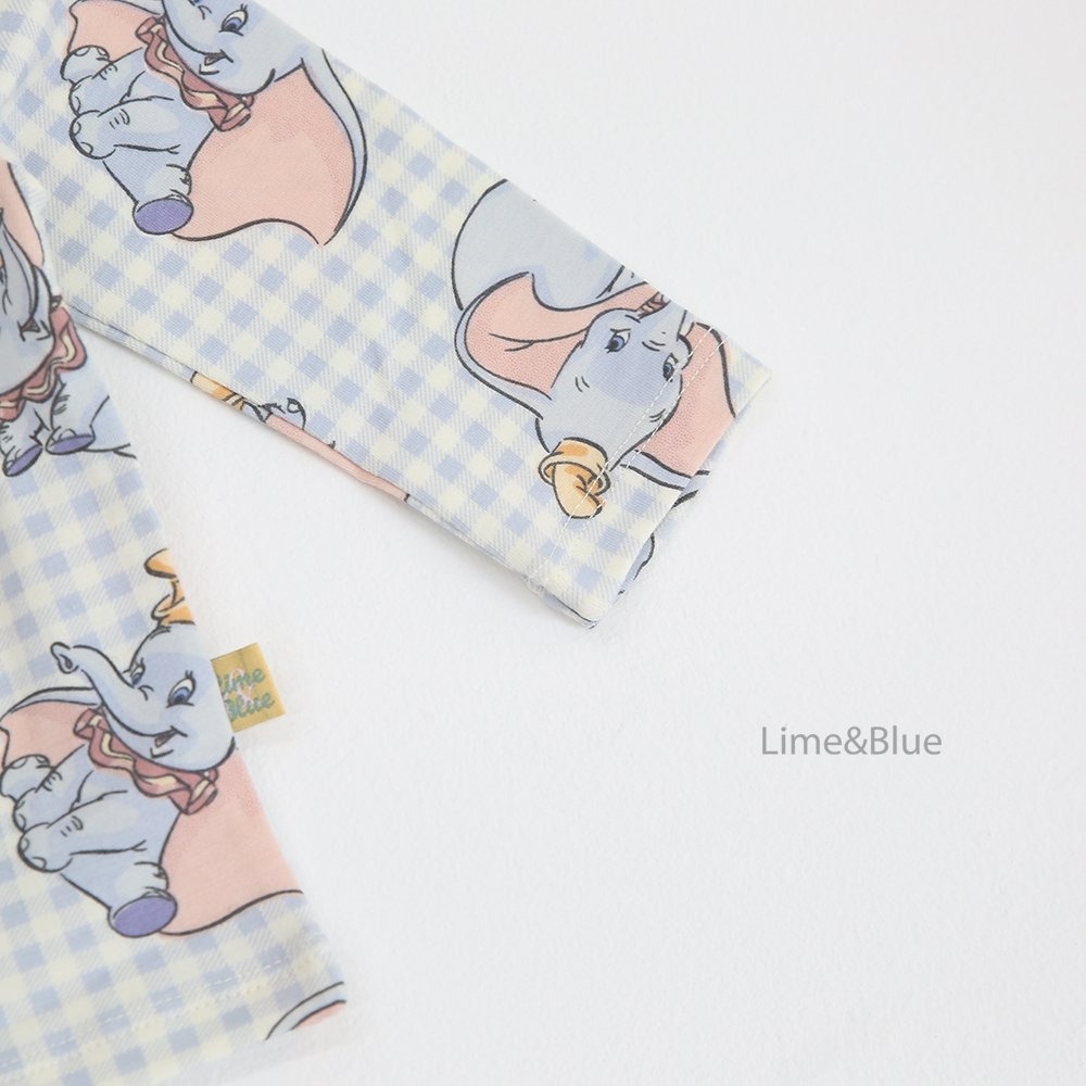 Lime&Blue 套裝 上下 bebe 라임앤블루 체크프렌즈베이비세트-細節圖5