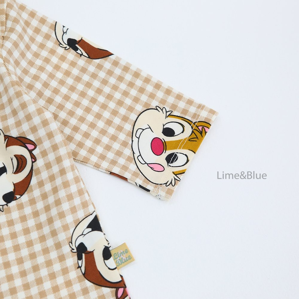 Lime&Blue 套裝 上下 라임앤블루 체크프렌즈실내복-細節圖6