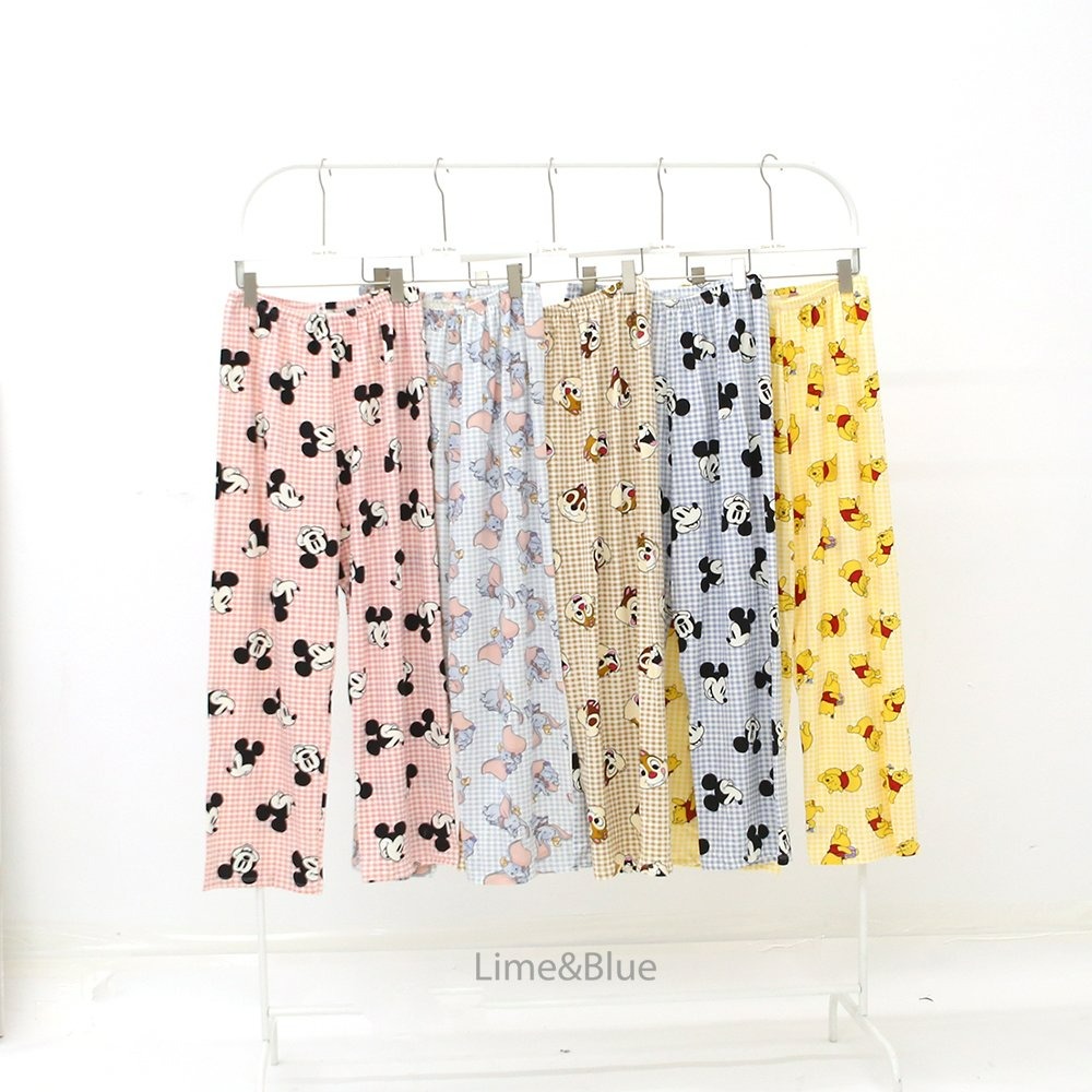 Lime&Blue 套裝 親子裝 라임앤블루 체크프렌즈실내복(성인)-細節圖3