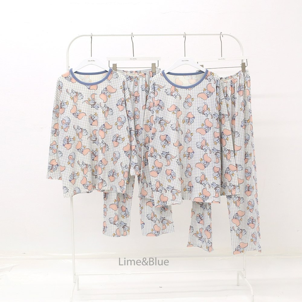Lime&Blue 套裝 親子裝 라임앤블루 체크프렌즈실내복(성인)-規格圖9