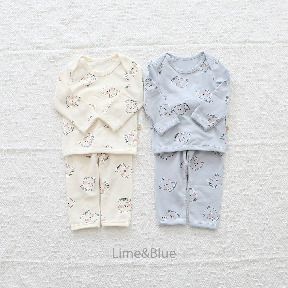 Lime&Blue 套裝 上下 bebe 라임앤블루 댕댕이베이비세트-細節圖2