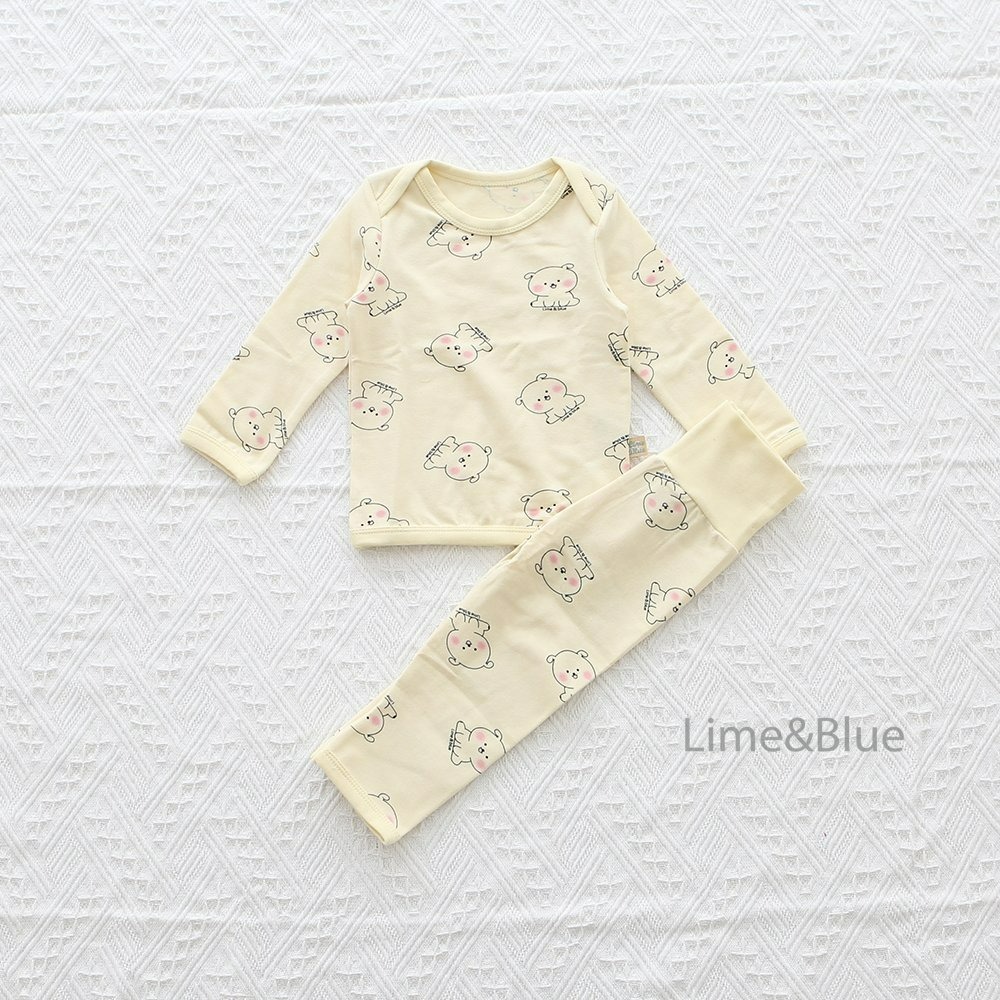 Lime&Blue 套裝 上下 bebe 라임앤블루 댕댕이베이비세트-規格圖7