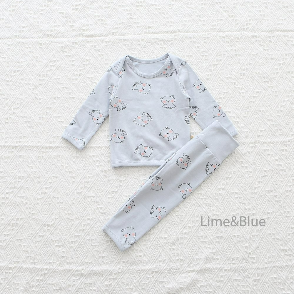 Lime&Blue 套裝 上下 bebe 라임앤블루 댕댕이베이비세트-規格圖7