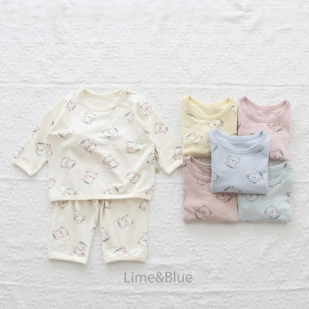 Lime&Blue 套裝 上下 라임앤블루 댕댕이상하세트-細節圖3