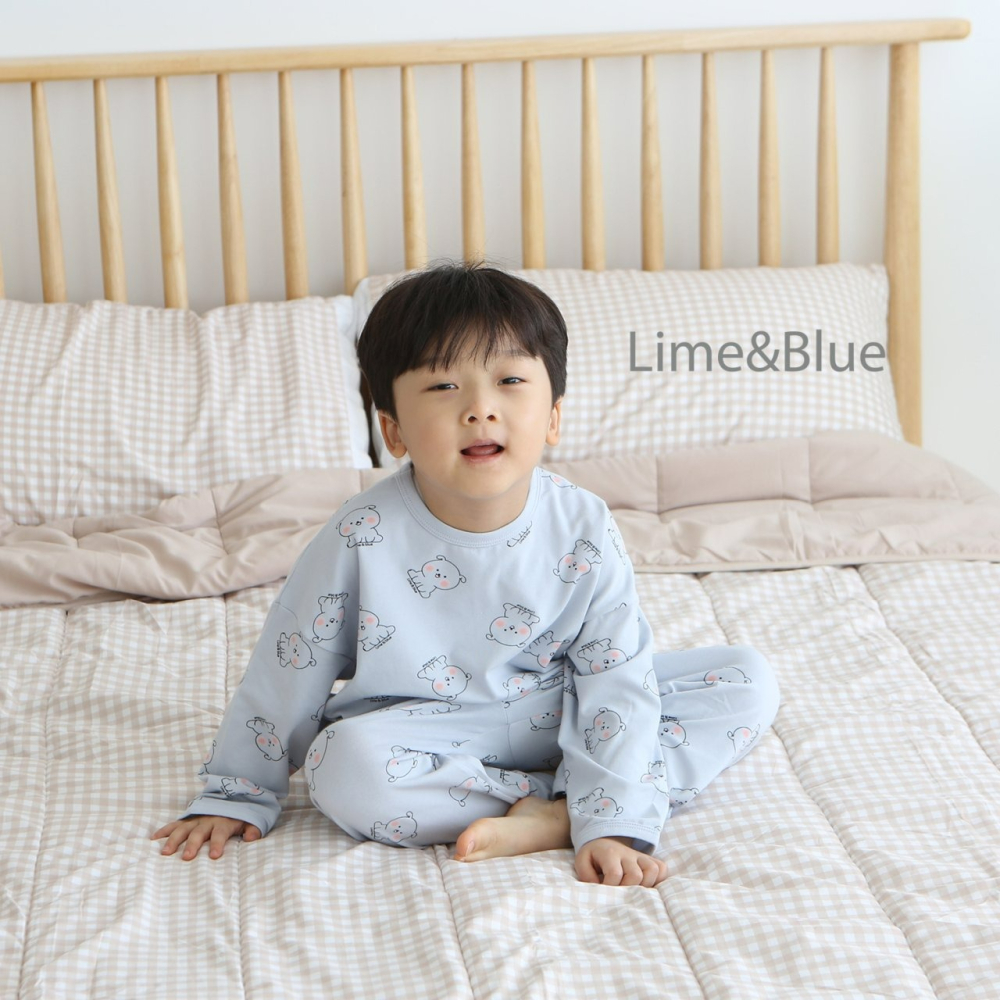 Lime&Blue 套裝 上下 라임앤블루 댕댕이상하세트-細節圖4