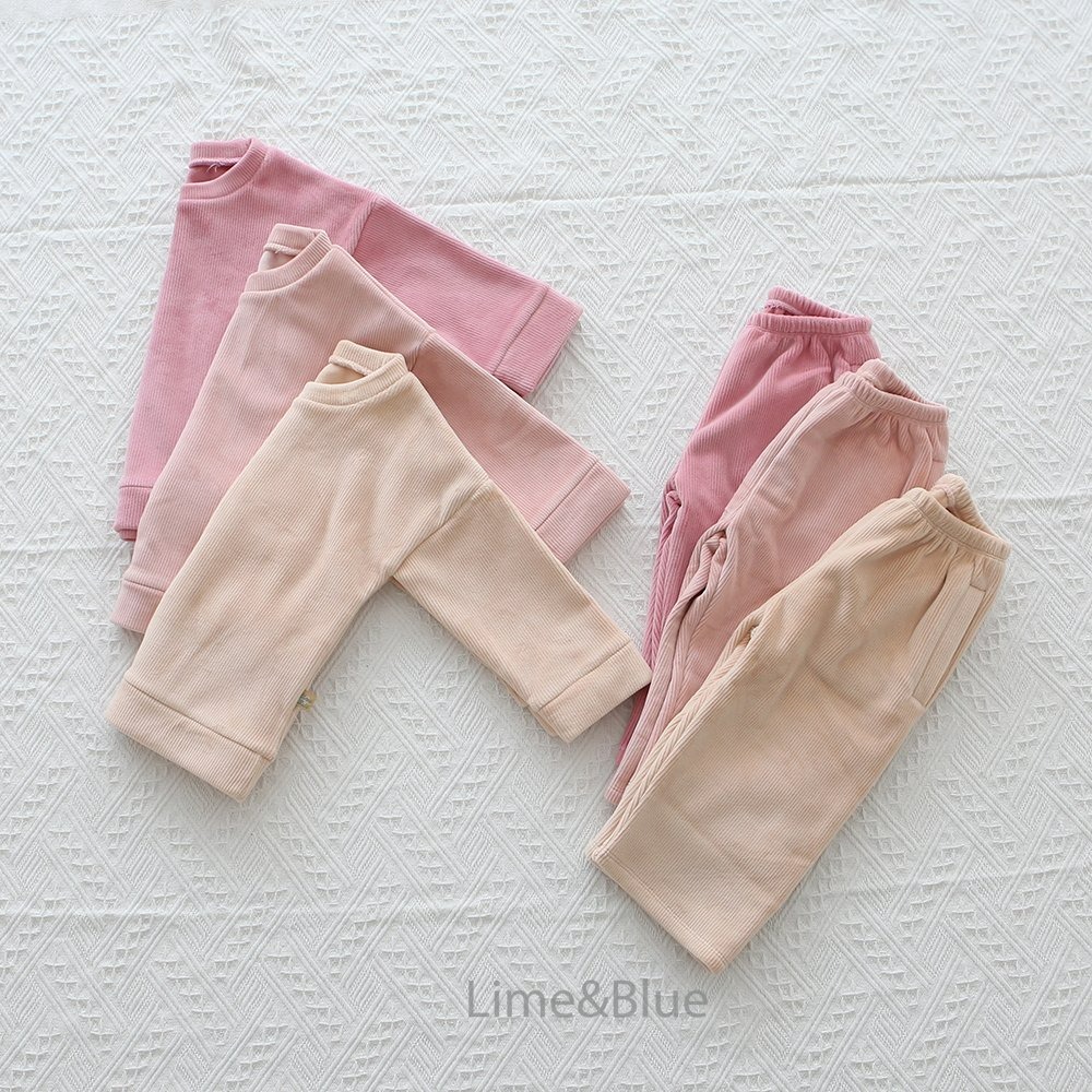 Lime&Blue 套裝 上下 라임앤블루 윈터벨로아상하세트-細節圖3