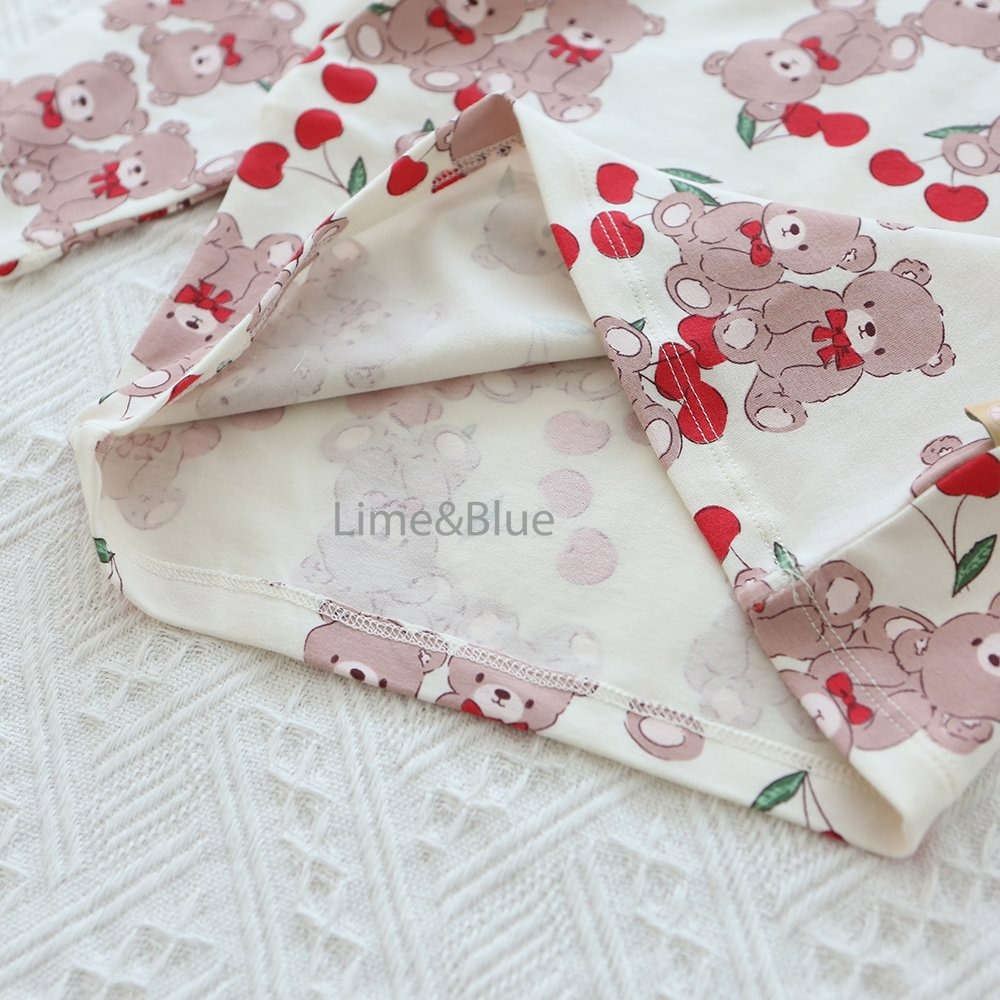 Lime&Blue 套裝 上下 라임앤블루 체리곰상하세트-細節圖10