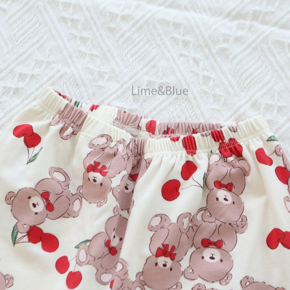 Lime&Blue 套裝 上下 라임앤블루 체리곰상하세트-細節圖11