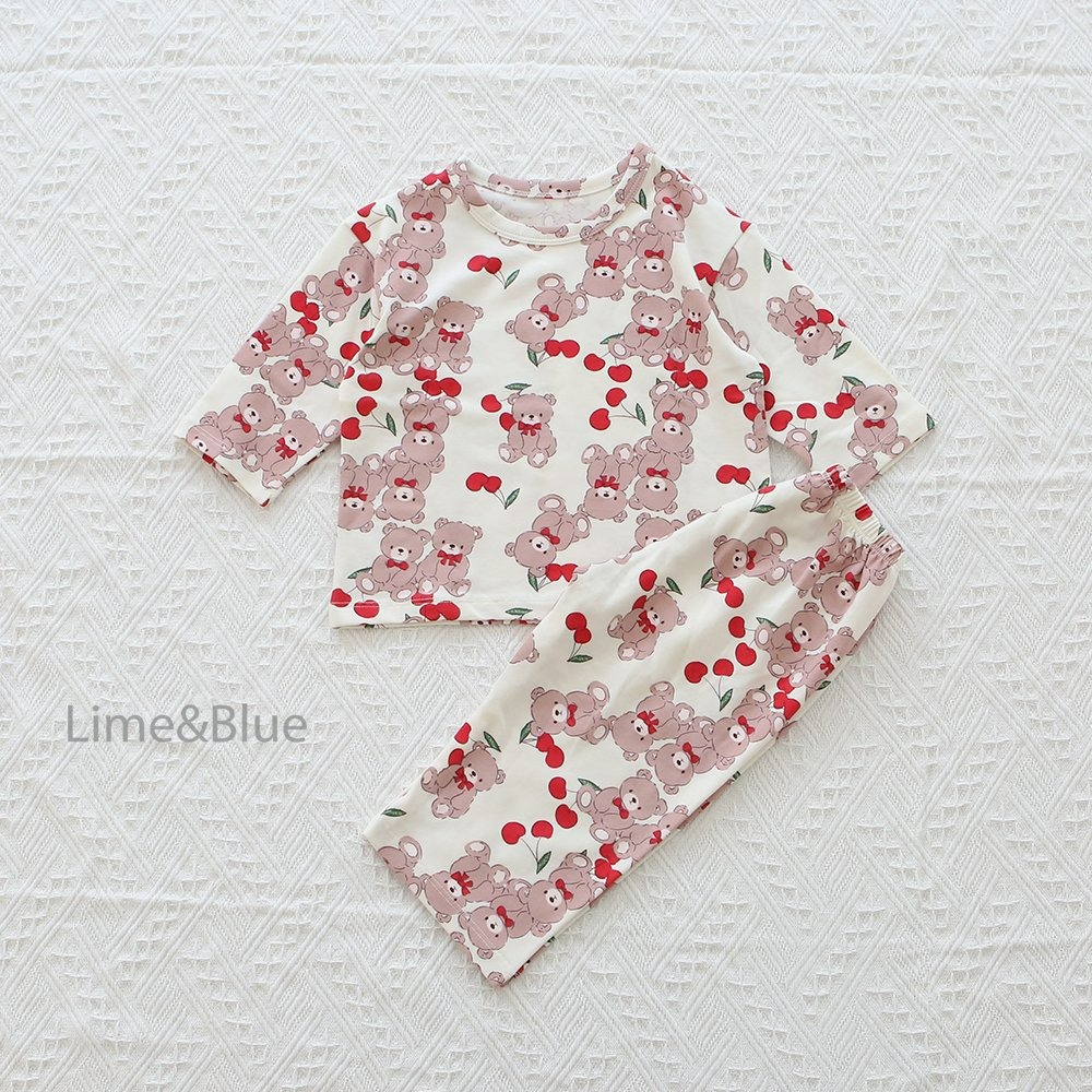 Lime&Blue 套裝 上下 라임앤블루 체리곰상하세트-規格圖11