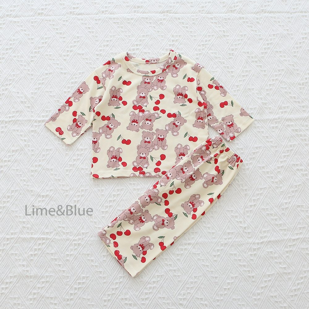 Lime&Blue 套裝 上下 라임앤블루 체리곰상하세트-規格圖11