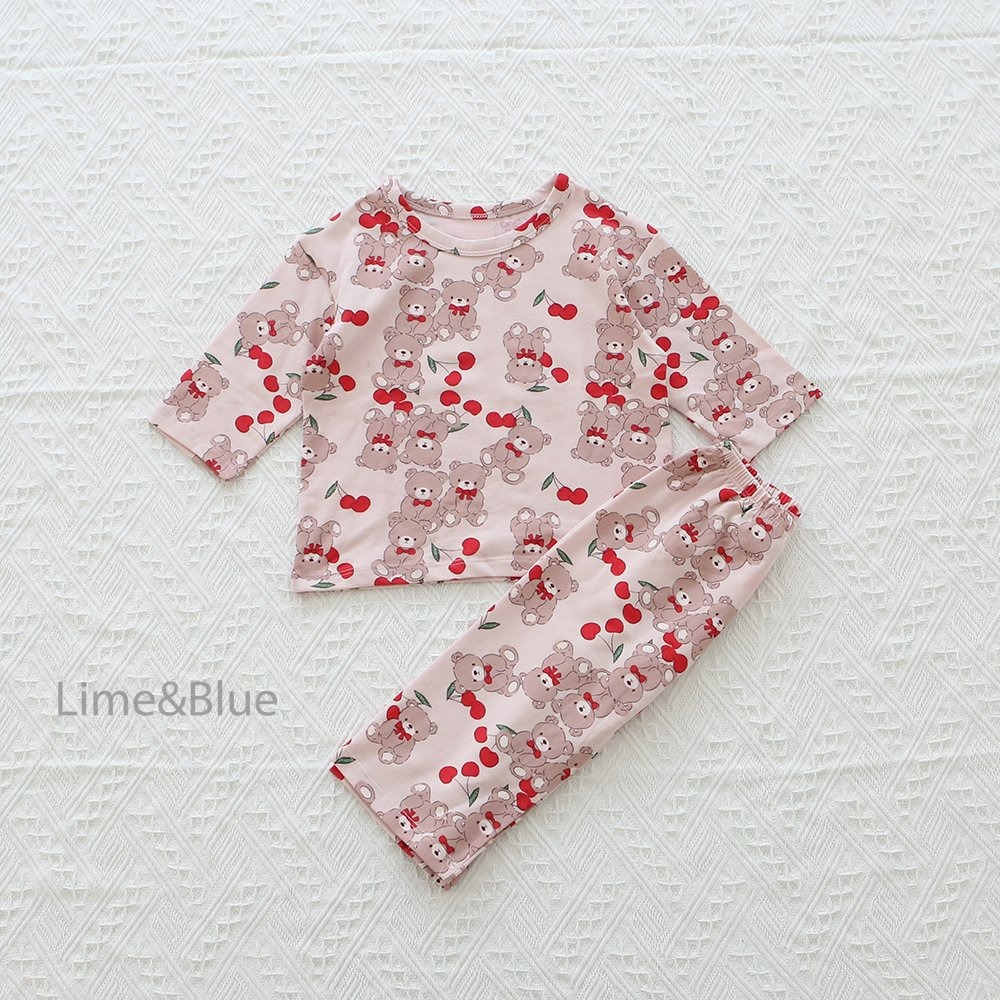 Lime&Blue 套裝 上下 라임앤블루 체리곰상하세트-規格圖11