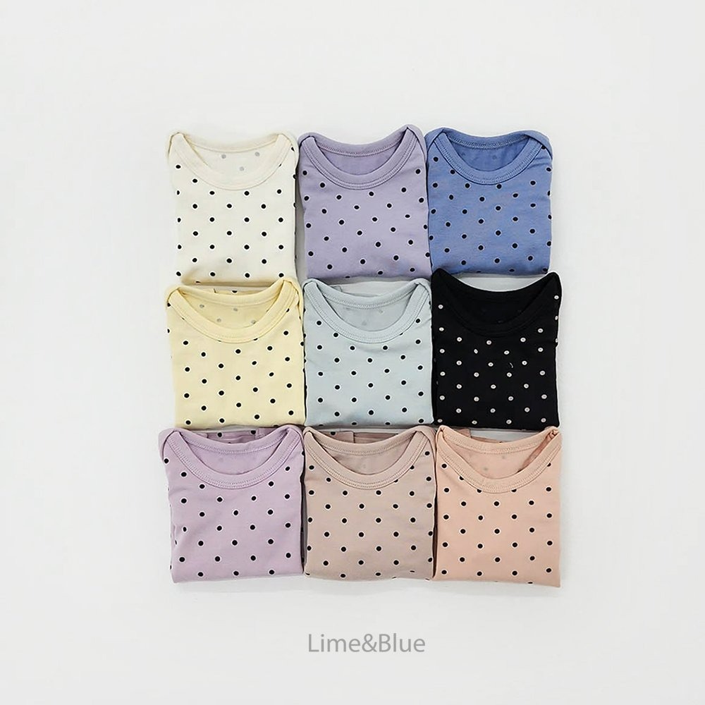 Lime&Blue 套裝 上下 bebe 라임앤블루 어텀도트베스트베이비세트-細節圖2