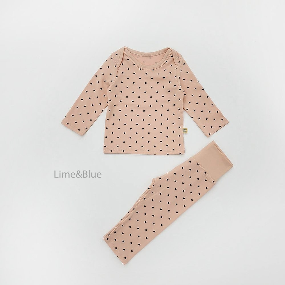 Lime&Blue 套裝 上下 bebe 라임앤블루 어텀도트베스트베이비세트-規格圖8