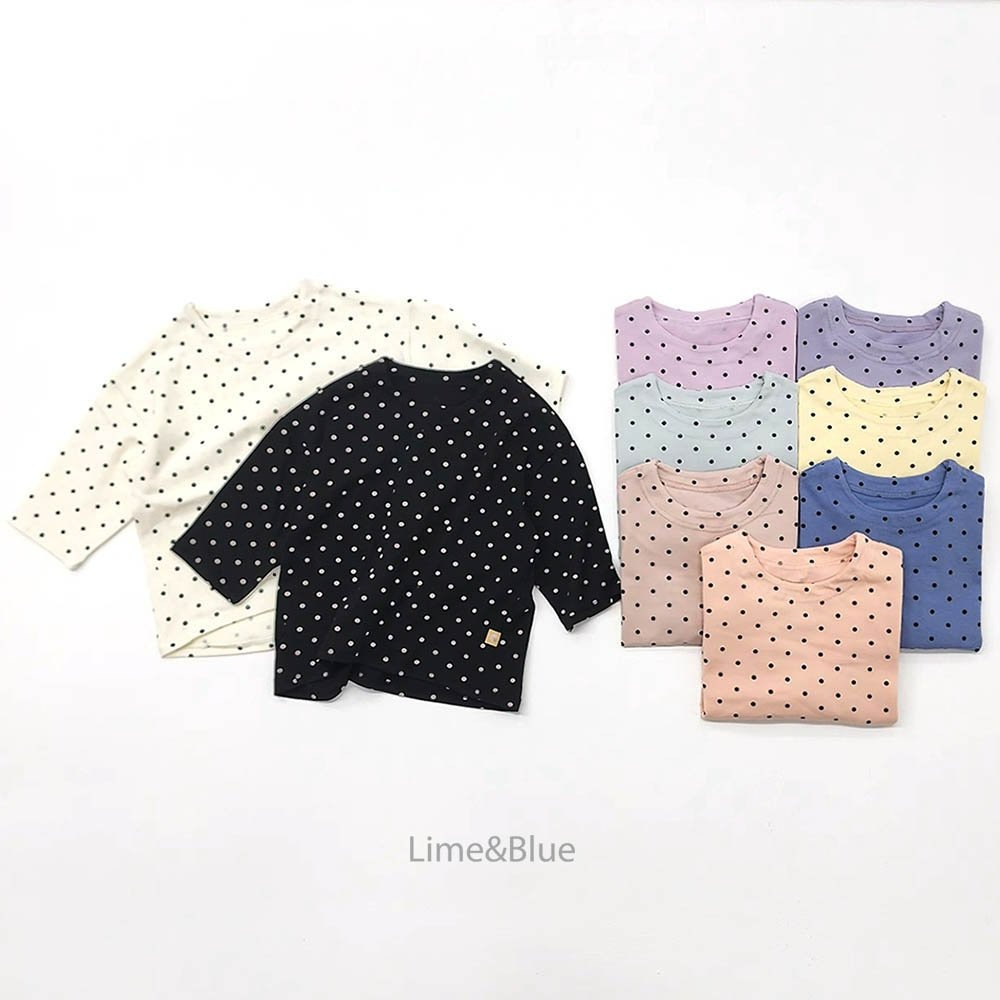 Lime&Blue 套裝 上下 Kids 라임앤블루 어텀도트베스트실내복-細節圖2