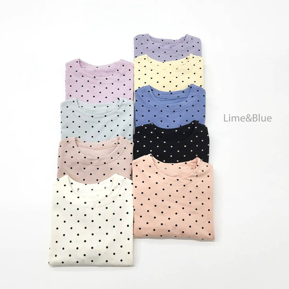 Lime&Blue 套裝 上下 Kids 라임앤블루 어텀도트베스트실내복-細節圖3