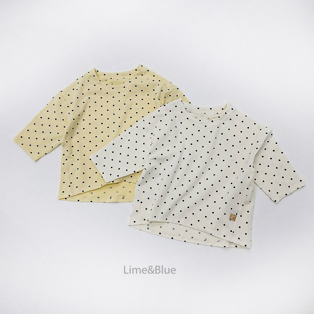 Lime&Blue 套裝 上下 Kids 라임앤블루 어텀도트베스트실내복-細節圖4