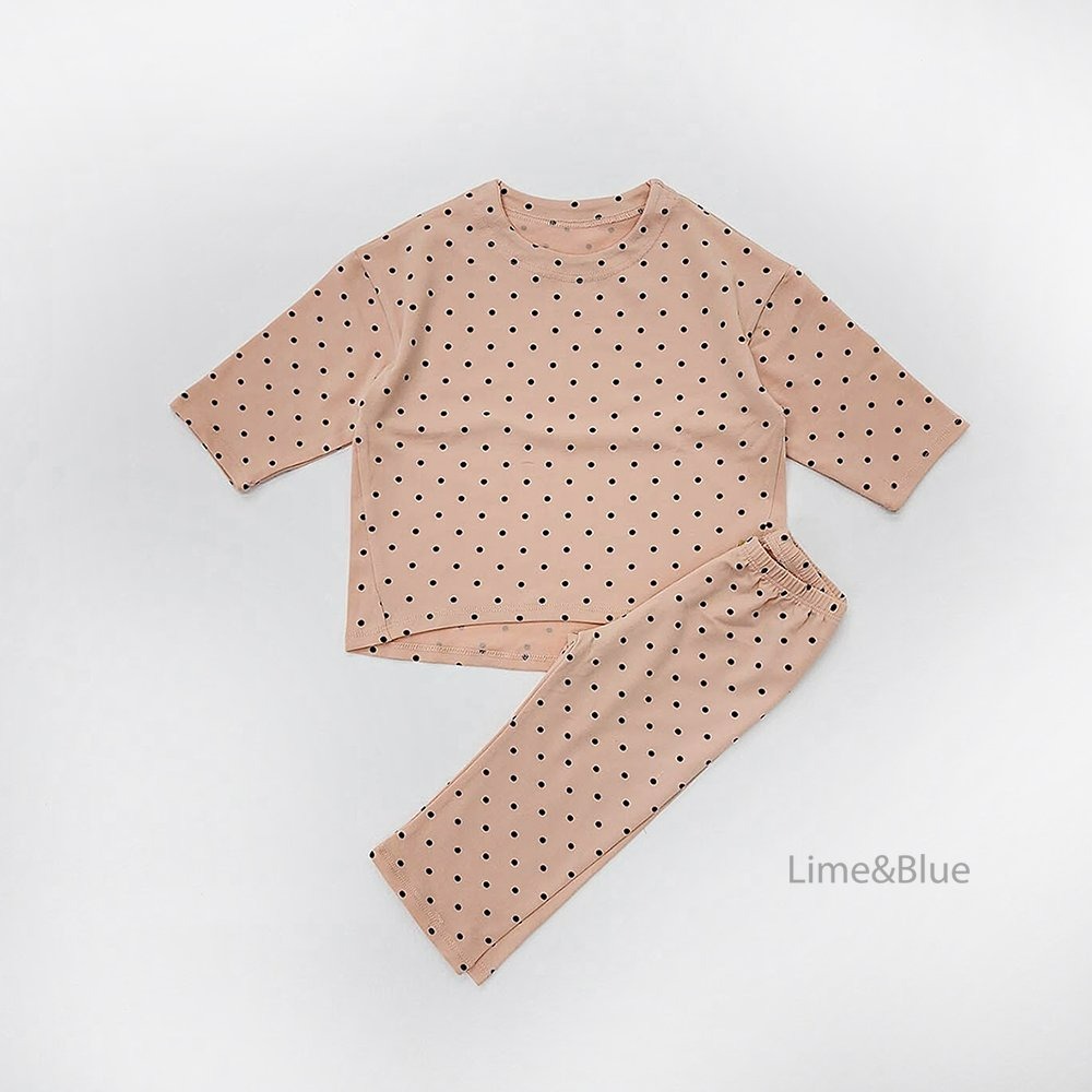 Lime&Blue 套裝 上下 Kids 라임앤블루 어텀도트베스트실내복-規格圖9