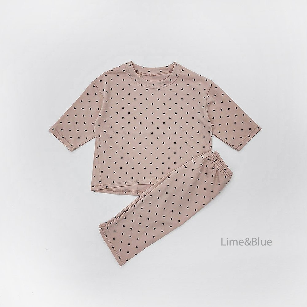 Lime&Blue 套裝 上下 Kids 라임앤블루 어텀도트베스트실내복-規格圖9