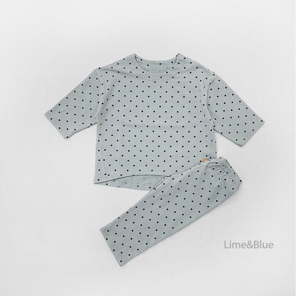 Lime&Blue 套裝 上下 Kids 라임앤블루 어텀도트베스트실내복-規格圖9