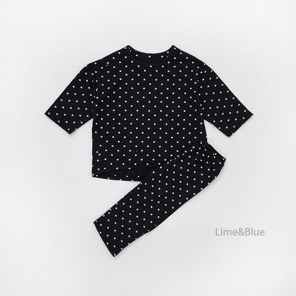 Lime&Blue 套裝 上下 Kids 라임앤블루 어텀도트베스트실내복-規格圖9