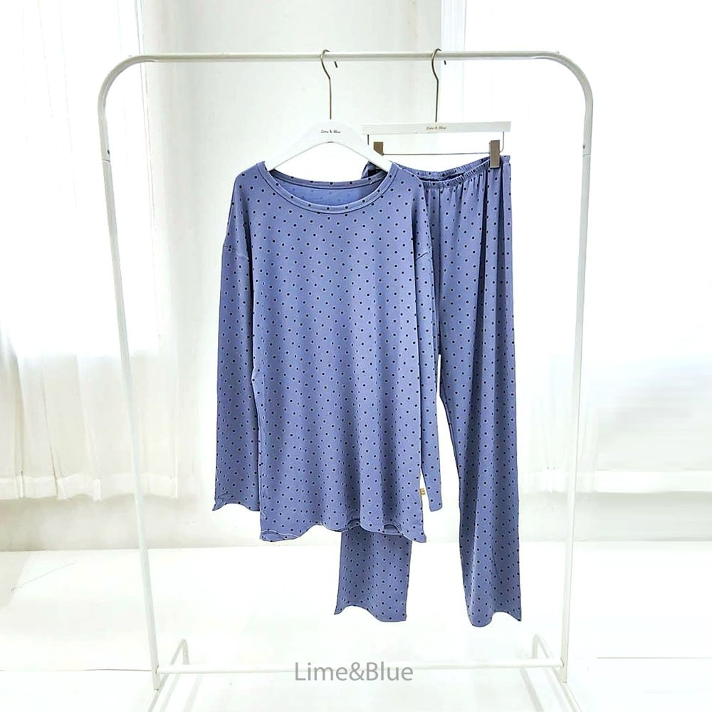 Lime&Blue 背心 親子裝 라임앤블루 어텀도트베스트실내복(성인)-細節圖8