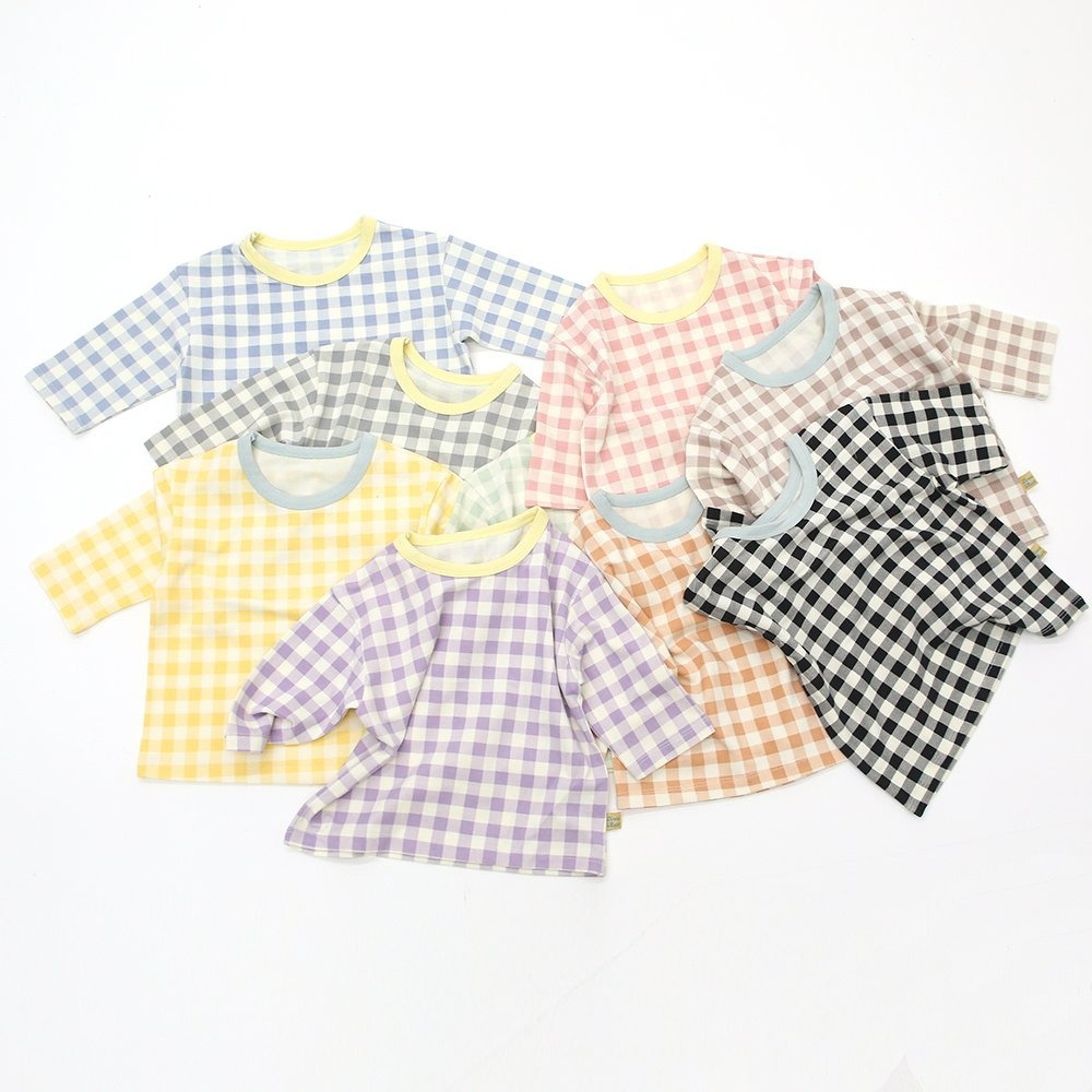 Lime&Blue 套裝 上下 라임앤블루 어텀크래커체크상하세트-細節圖2