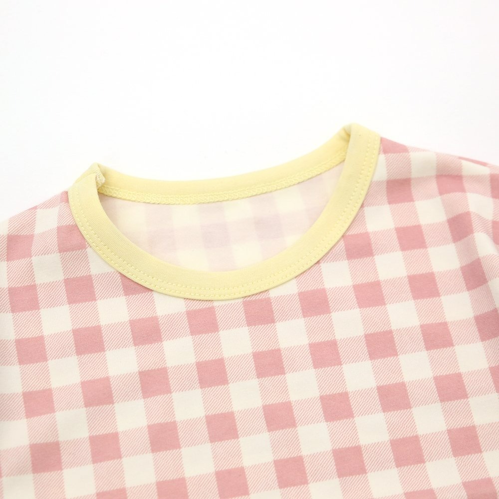 Lime&Blue 套裝 上下 라임앤블루 어텀크래커체크상하세트-細節圖3