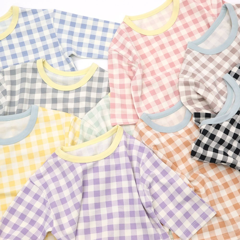 Lime&Blue 套裝 上下 라임앤블루 어텀크래커체크상하세트-細節圖9