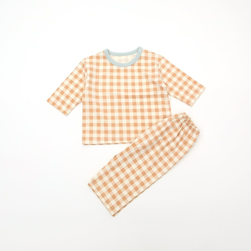 Lime&Blue 套裝 上下 Kids 라임앤블루 어텀크래커체크상하세트-規格圖9