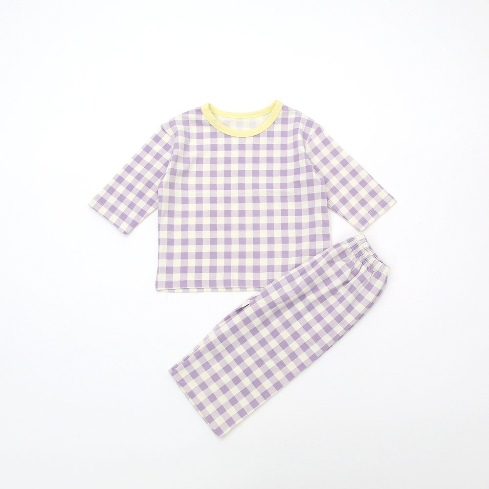 Lime&Blue 套裝 上下 Kids 라임앤블루 어텀크래커체크상하세트-規格圖9