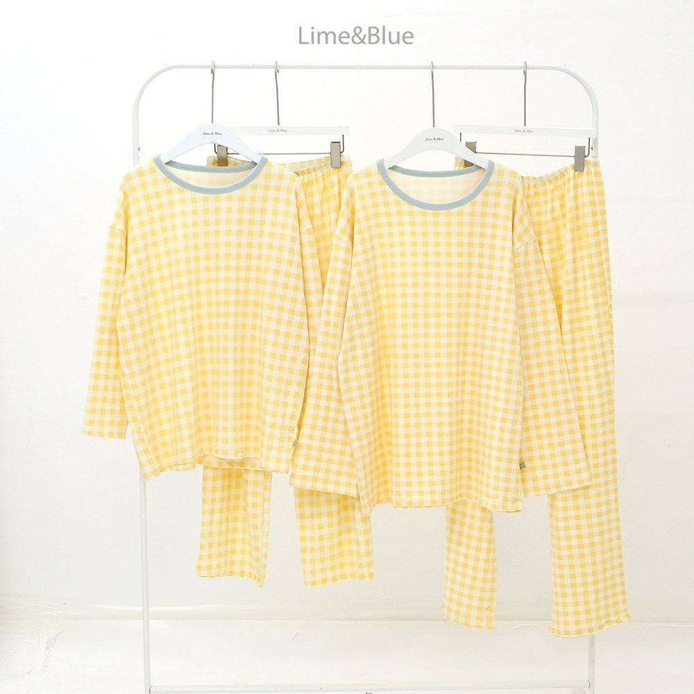 Lime&Blue 套裝 上下 라임앤블루 어텀크래커체크상하세트(성인)-規格圖11