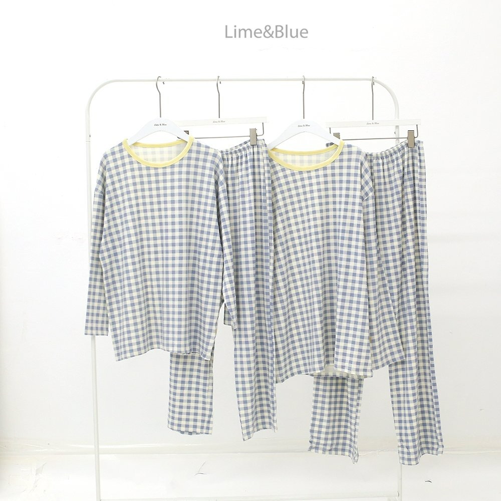 Lime&Blue 套裝 上下 라임앤블루 어텀크래커체크상하세트(성인)-規格圖11