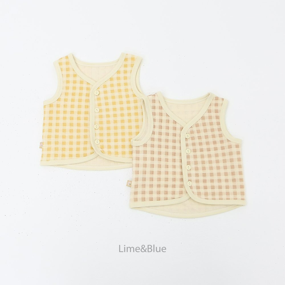 Lime&Blue 背心 라임앤블루 크래커누빔수면조끼-細節圖3