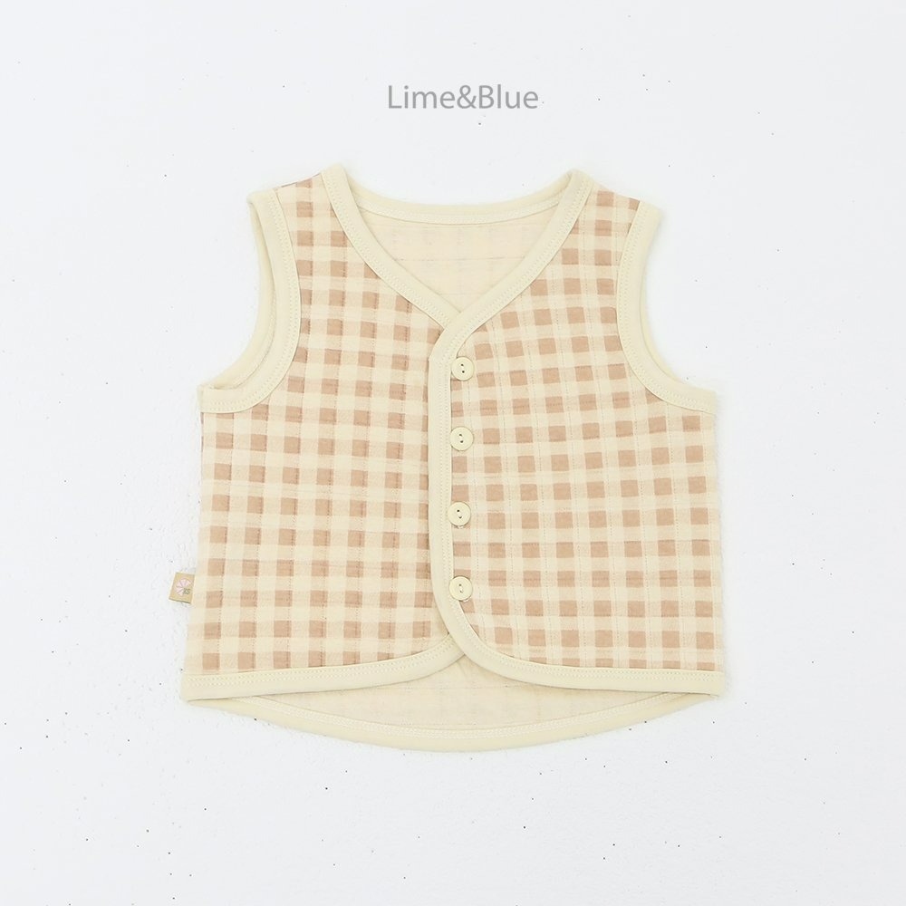 Lime&Blue 背心 라임앤블루 크래커누빔수면조끼-規格圖10