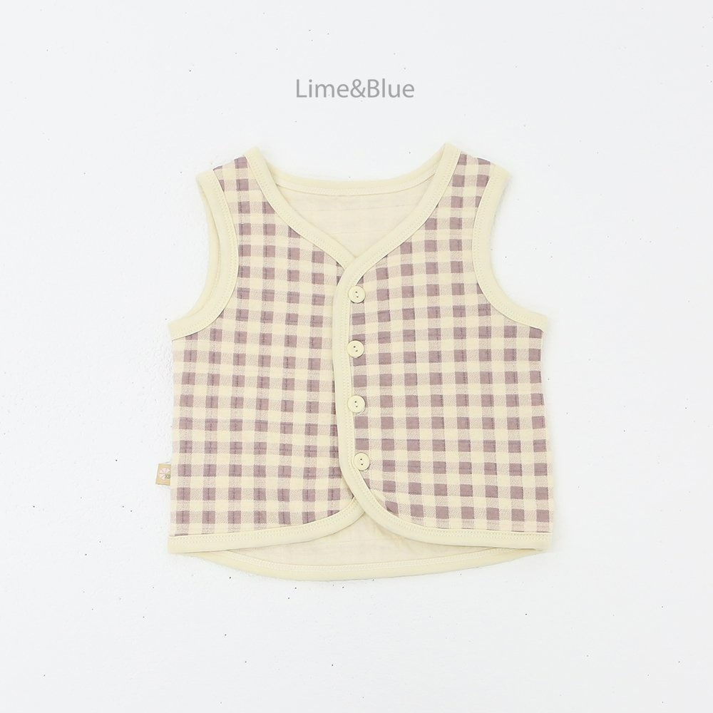 Lime&Blue 背心 라임앤블루 크래커누빔수면조끼-規格圖10