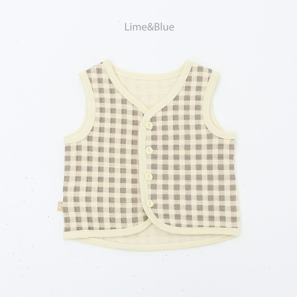Lime&Blue 背心 라임앤블루 크래커누빔수면조끼-規格圖10