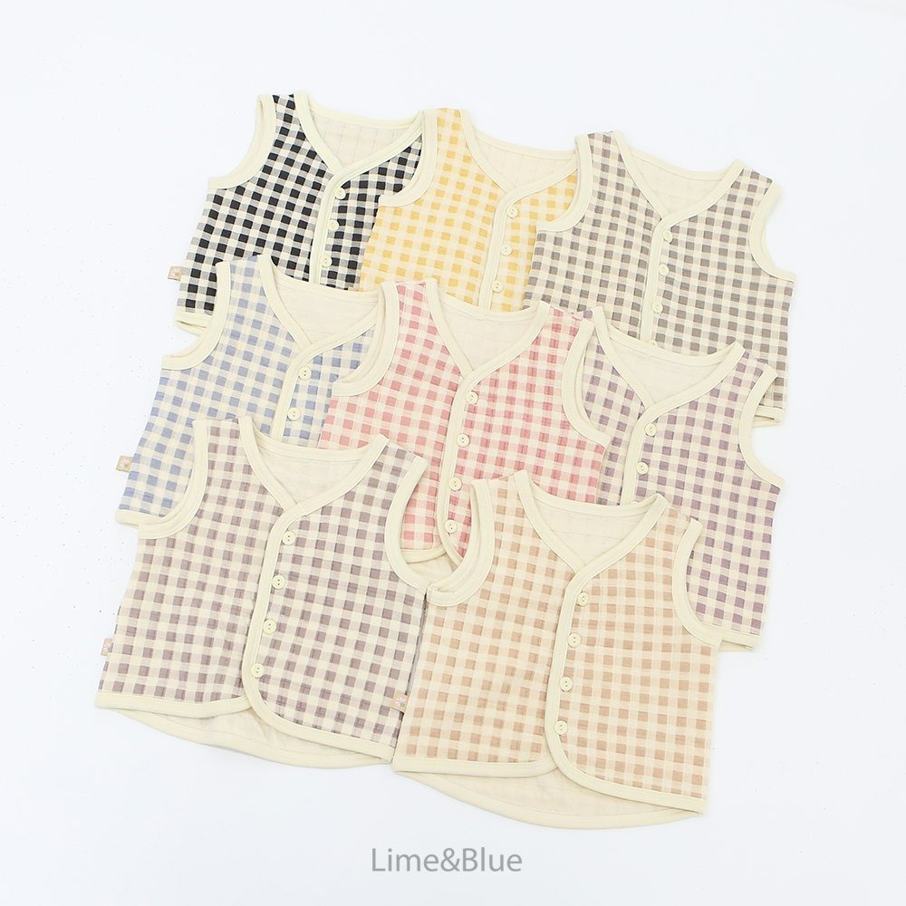 Lime&Blue 背心 Kids 라임앤블루 크래커누빔수면조끼-細節圖2
