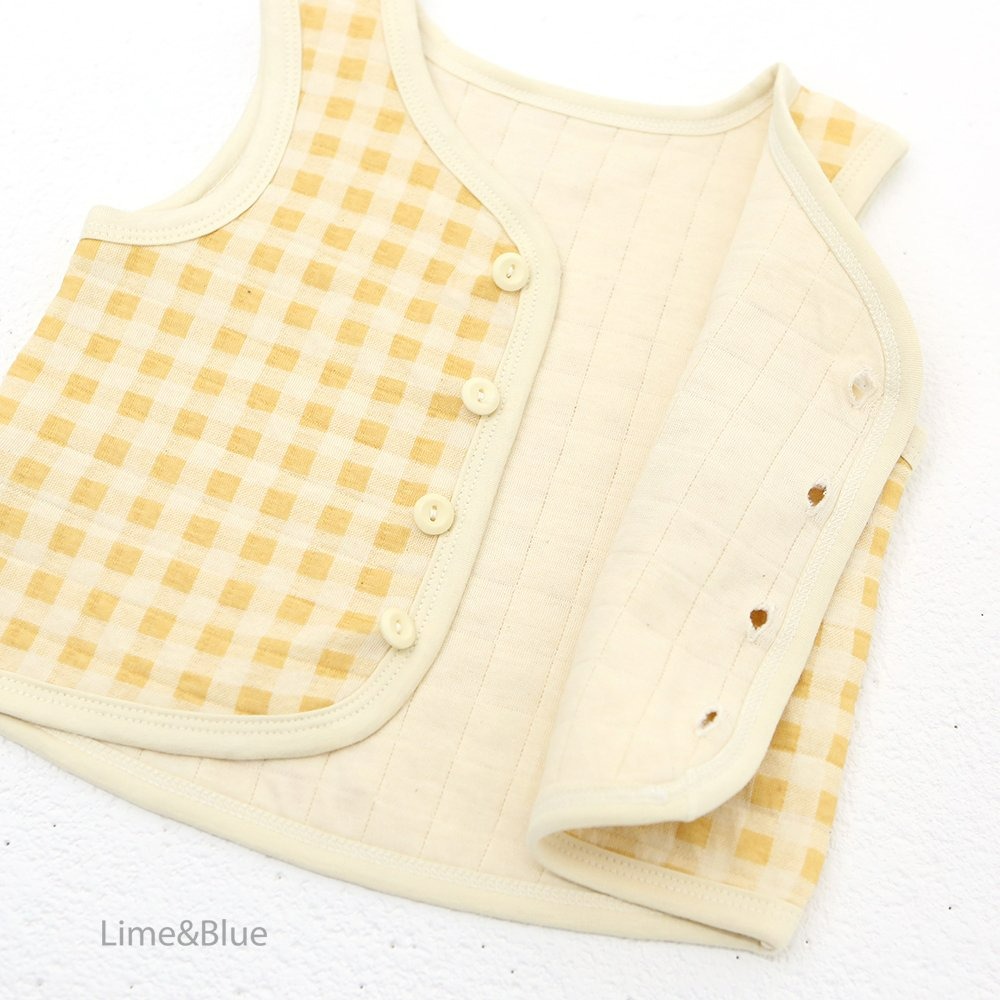 Lime&Blue 背心 Kids 라임앤블루 크래커누빔수면조끼-細節圖8