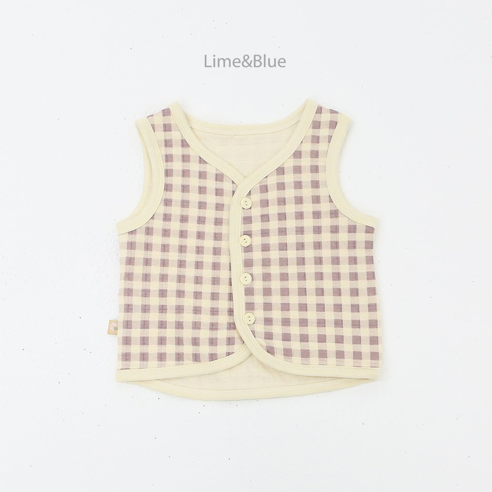 Lime&Blue 背心 Kids 라임앤블루 크래커누빔수면조끼-規格圖10