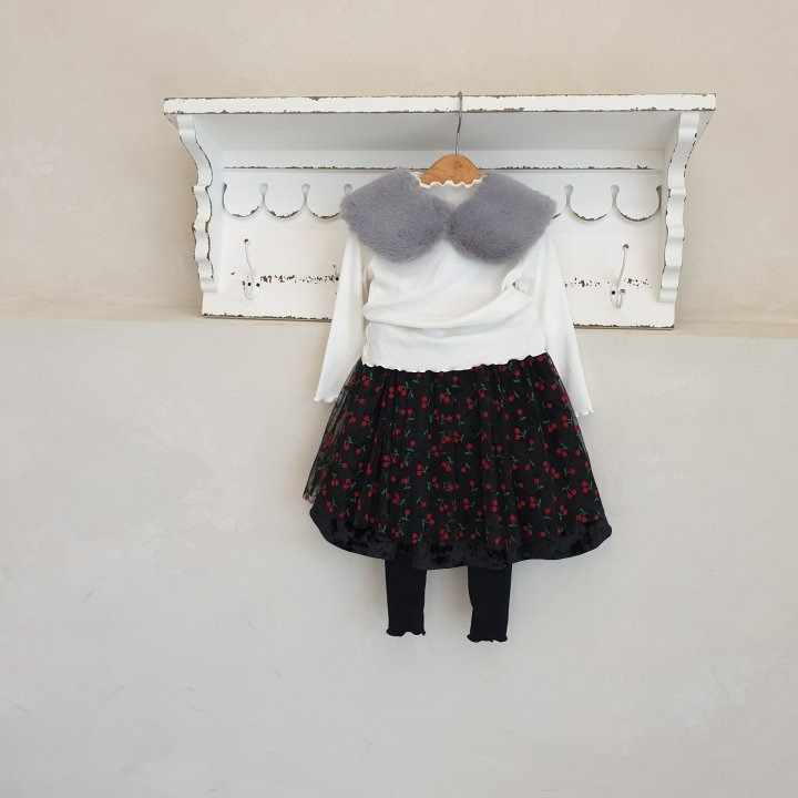 Eclair 裙子 에끌레어 체리스커트-細節圖3